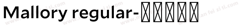 Mallory regular字体转换